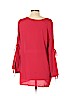 OCTAVIA Maternity 100% Polyester Red Long Sleeve Blouse Size L - photo 2