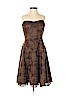 Shoshanna 100% Polyester Brown Cocktail Dress Size 6 - photo 1
