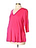 Summer and Sage Maternity Pink 3/4 Sleeve Top Size L - photo 1