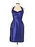 Alfred Sung 100% Polyester Dark Blue Cocktail Dress Size 10 - photo 1