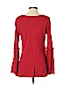 Summer and Sage Maternity Red Long Sleeve Top Size XS - photo 2