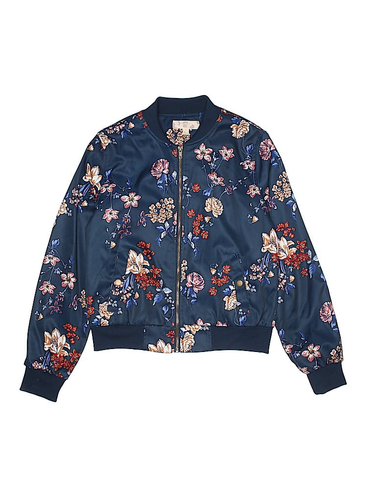 Hippie Rose 100% Polyester Blue Jacket Size S - 73% off | thredUP