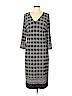 White House Black Market Gray Casual Dress Size L - photo 1