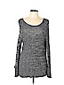 Ann Taylor LOFT 100% Cotton Gray Pullover Sweater Size L - photo 1