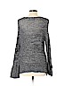 Ann Taylor LOFT 100% Cotton Gray Pullover Sweater Size L - photo 2