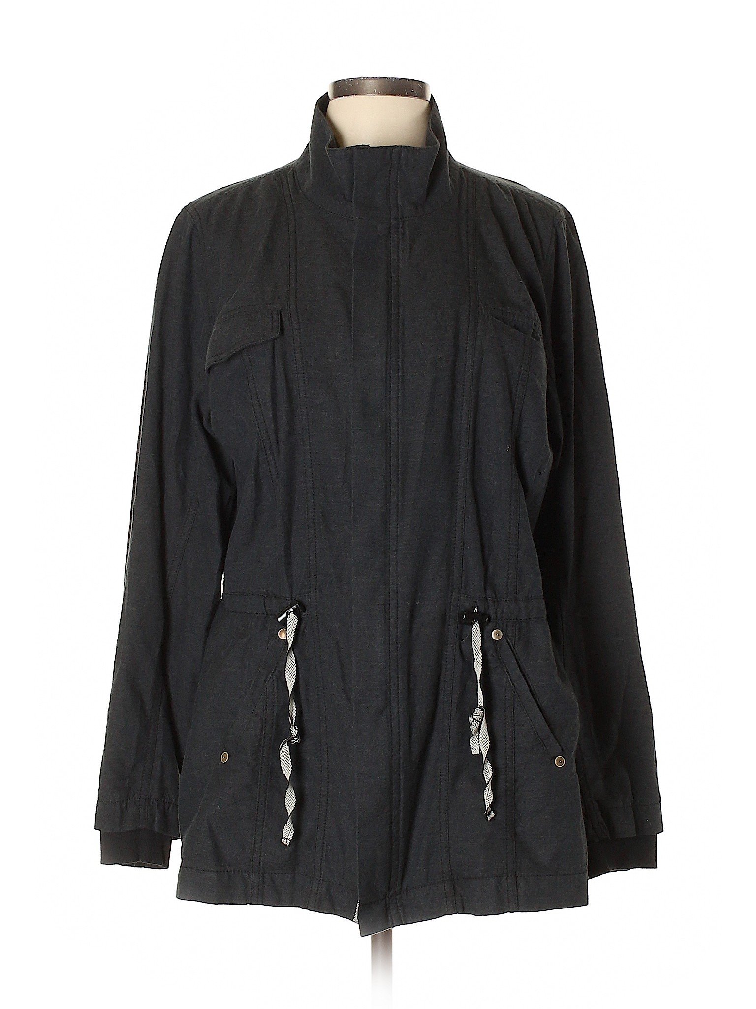 CAbi 100% Cotton Black Jacket Size L - 72% off | thredUP