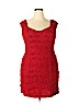 Connected Apparel 100% Polyester Red Cocktail Dress Size 14 (petite) - photo 1