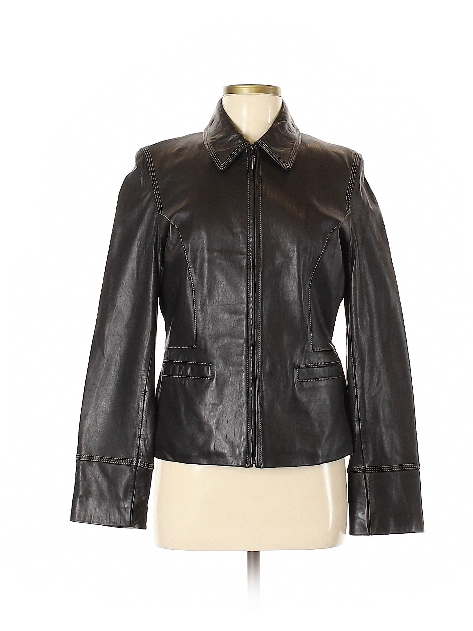 Kenneth Cole Reaction Leather Jacket Womens - Cairoamani.com