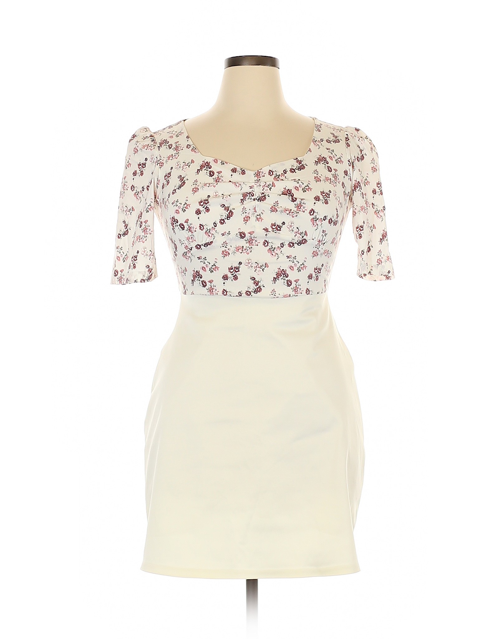 ADL Floral Ivory Cocktail Dress Size XL - 79% off | thredUP