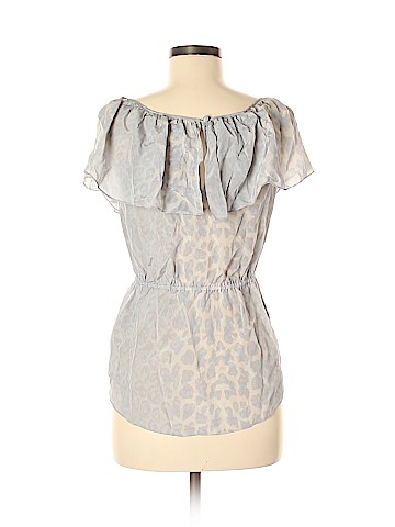 Rebecca Taylor Short Sleeve Silk Top (view 2)