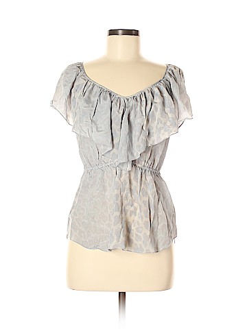 Rebecca Taylor Short Sleeve Silk Top (view 1)