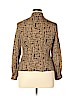 Rena Rowan 100% Silk Brown Long Sleeve Silk Top Size 14 (petite) - photo 2
