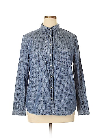 Ann Taylor LOFT Long Sleeve Button-Down Shirt (view 1)