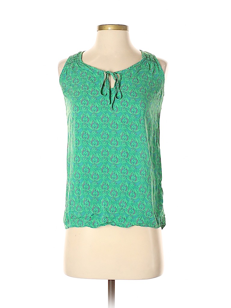 The North Face 100% Viscose Green Sleeveless Blouse Size XS - photo 1