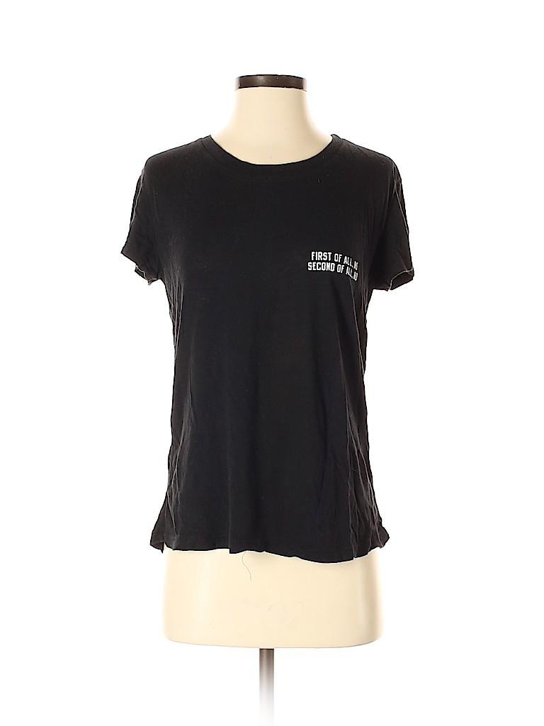 Brandy Melville Black Short Sleeve T-Shirt One Size - 55% off | ThredUp