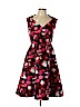 Kate Spade New York 100% Polyester Floral Pink Cocktail Dress Size 14 - photo 1