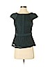 Eva Franco Teal Short Sleeve Blouse Size 8 - photo 1