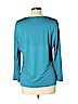 St. John Blue Long Sleeve Blouse Size XL - photo 2