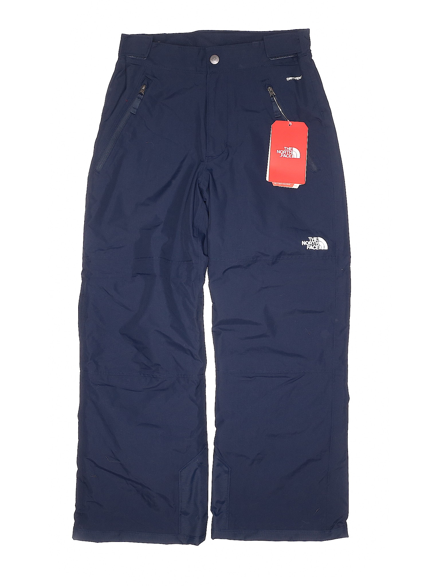 The North Face 100% Nylon Solid Blue Snow Pants Size 10 - 12 - 26% off