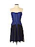 BCBGMAXAZRIA 100% Polyester Blue Cocktail Dress Size 8 - photo 1