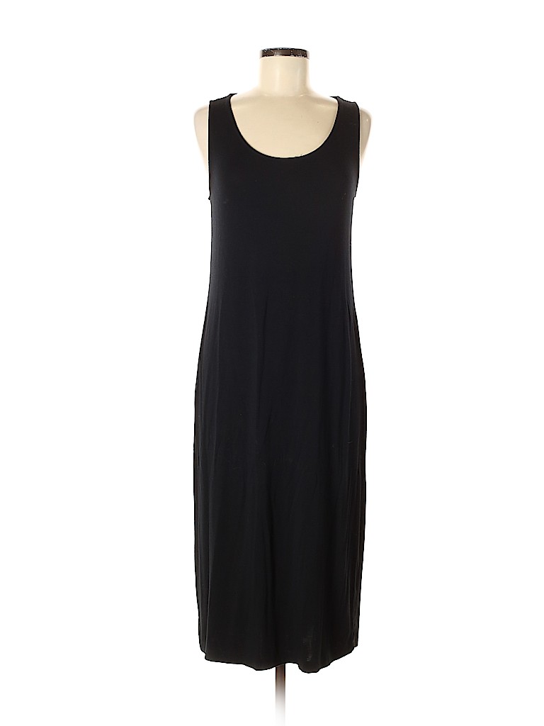 Paraphrase Solid Black Casual Dress Size M - 83% off | thredUP