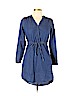 Angie 100% Rayon Blue Casual Dress Size L - photo 1