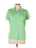 Adidas 100% Polyester Green Short Sleeve Polo Size L - photo 1