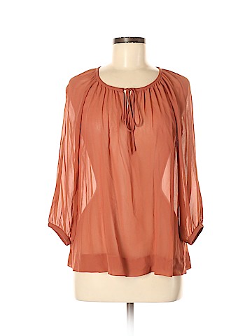 Club Monaco 3/4 Sleeve Silk Top (view 1)