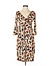Diane von Furstenberg 100% Silk Tan Casual Dress Size 4 - photo 1