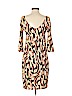 Diane von Furstenberg 100% Silk Tan Casual Dress Size 4 - photo 2