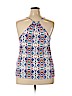 Ella Moss 100% Rayon Blue Sleeveless Top Size L - photo 2