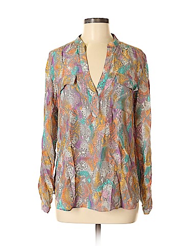 Alice & Trixie Long Sleeve Silk Top (view 1)