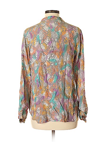 Alice & Trixie Long Sleeve Silk Top (view 2)