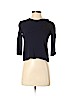 Sandro 100% Viscose Blue 3/4 Sleeve Blouse Size Sm (1) - photo 1