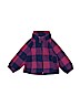 Columbia 100% Polyester Checkered-gingham Purple Fleece Jacket 18-24 MO / 24 MO - photo 1