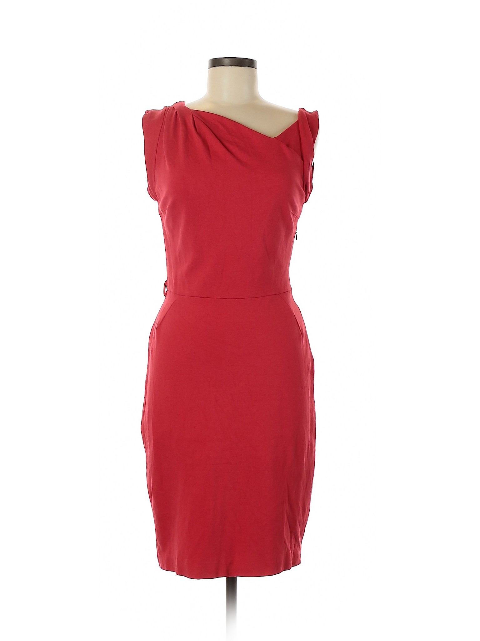 Mango Solid Red Casual Dress Size M - 85% off | thredUP