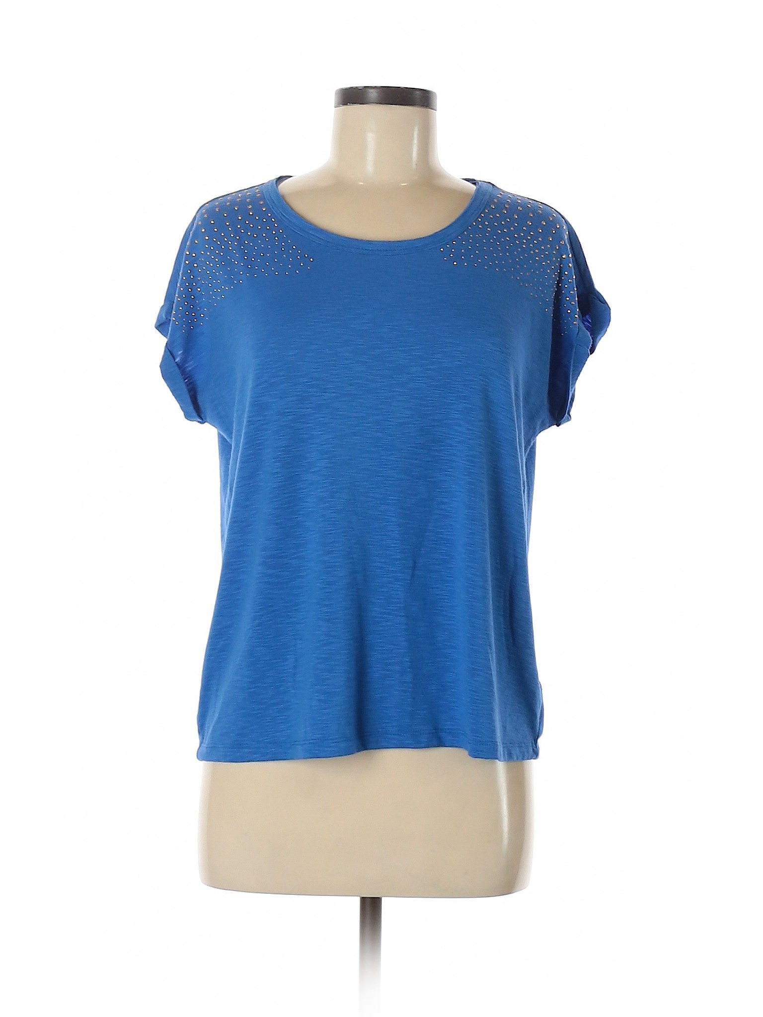 Ellen Tracy Women Blue Short Sleeve T-Shirt S | eBay