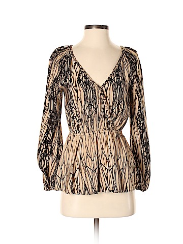 Scoop NYC Long Sleeve Silk Top (view 1)