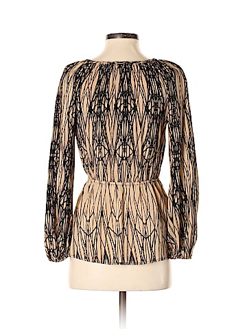 Scoop NYC Long Sleeve Silk Top (view 2)