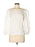 Thomas Mason for J. Crew 100% Cotton White 3/4 Sleeve Blouse Size 6 - photo 1