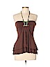 BCBGMAXAZRIA Brown Halter Top Size L - photo 1