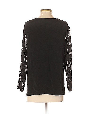 American Eagle Outfitters Long Sleeve Silk Top (view 2)