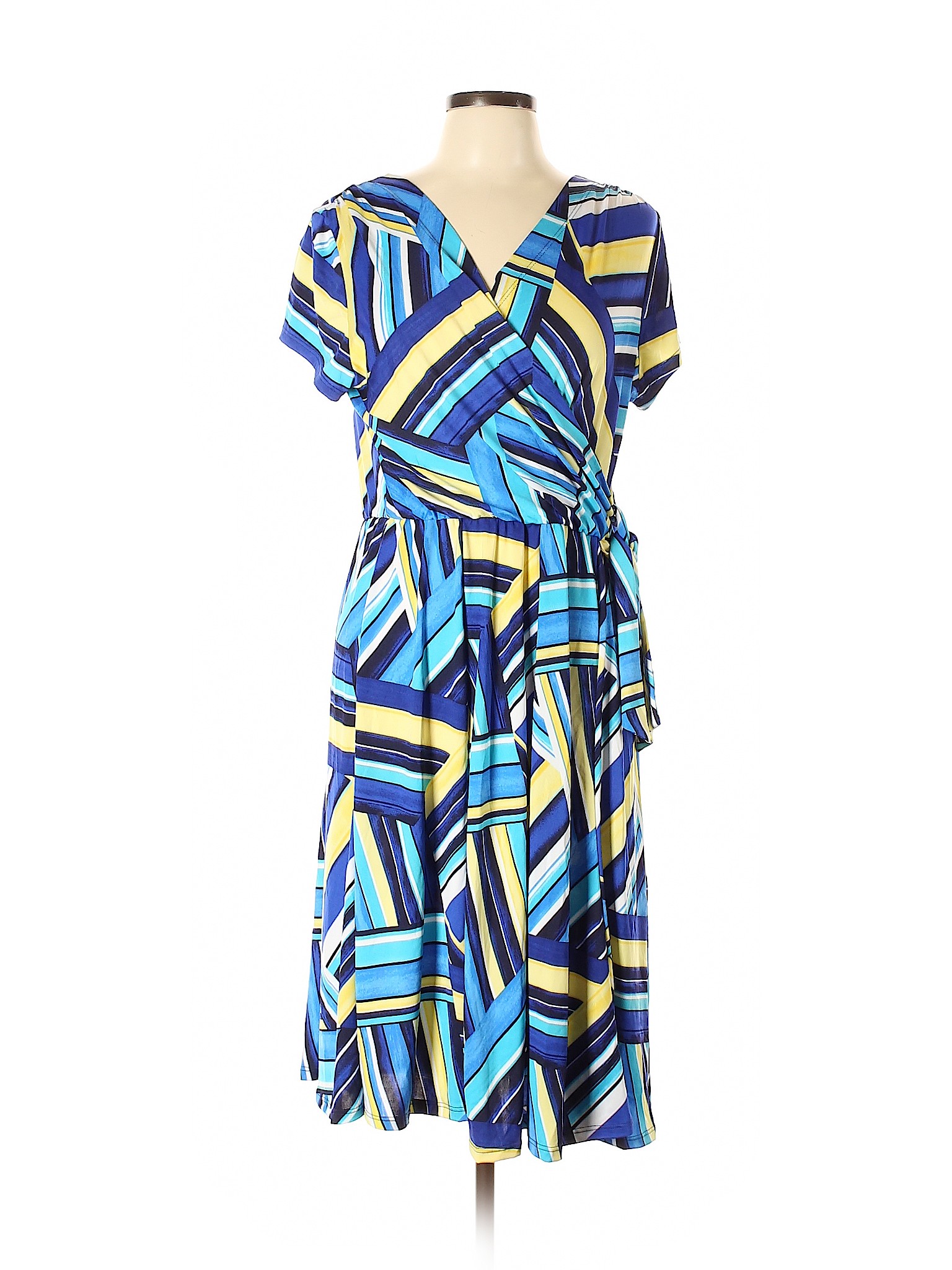 Shelby & Palmer Print Blue Casual Dress Size XL - 41% off | ThredUp