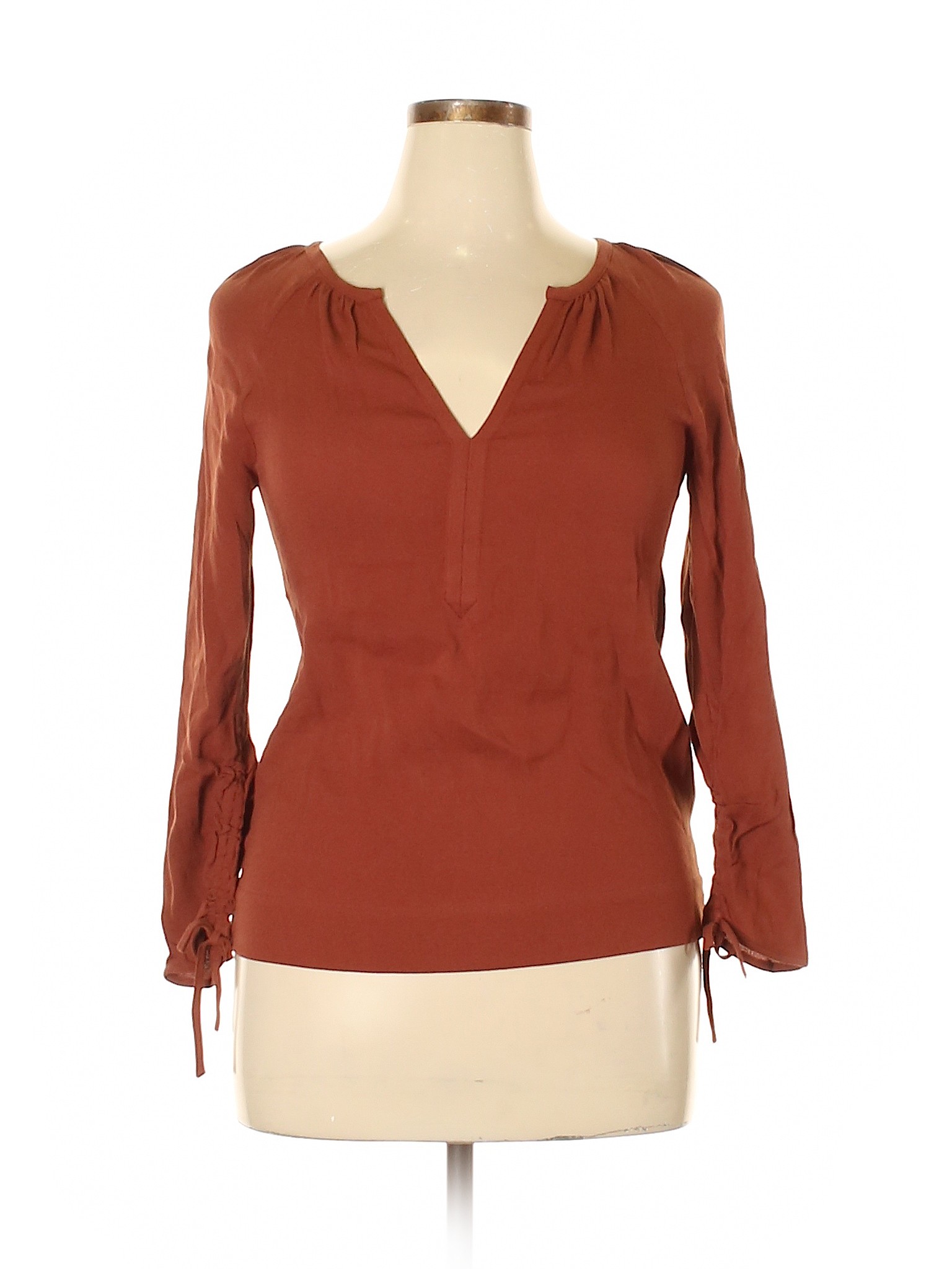 orange long sleeve shirt women's
