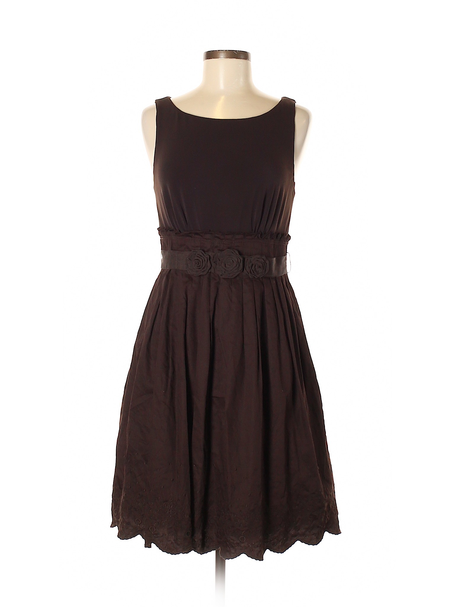 Jessica Simpson Solid Brown Casual Dress Size 8 - 74% off | thredUP