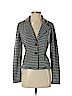 Check and Stripe 100% Polyester Gray Blazer Size S - photo 1