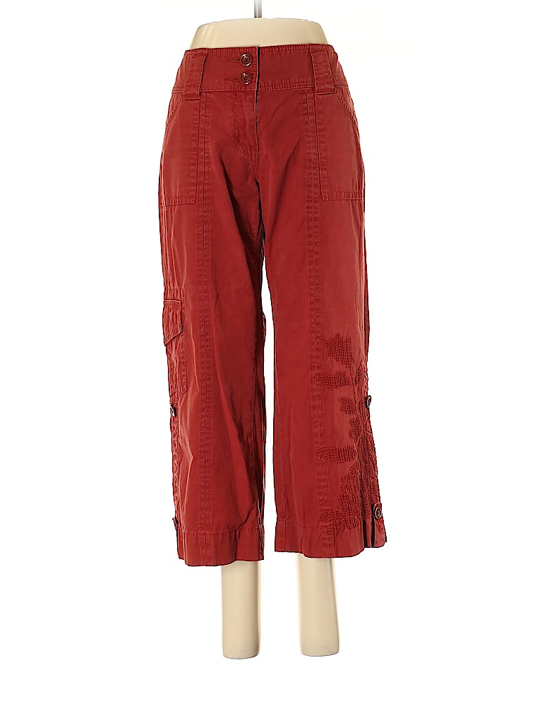 CAbi Red Cargo Pants Size 8 - photo 1