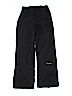 Columbia 100% Polyester Solid Black Snow Pants Size 10 - photo 1