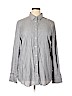 Banana Republic 100% Rayon Blue Long Sleeve Button-Down Shirt Size XL - photo 1