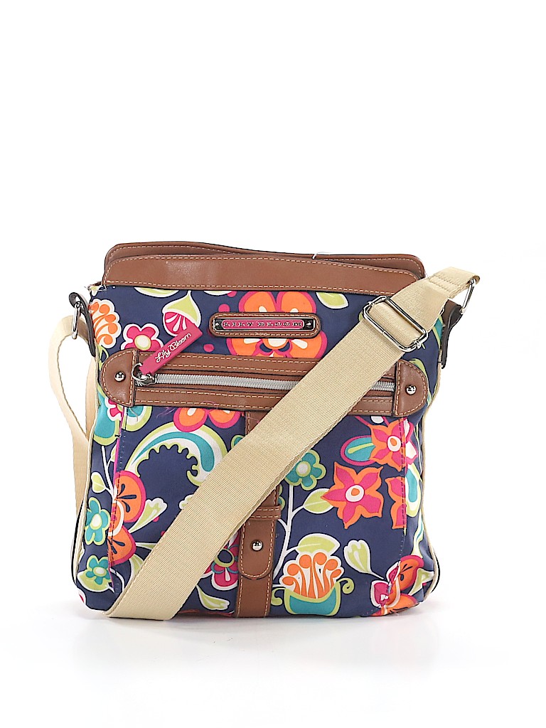 Lily Bloom Floral Blue Crossbody Bag One Size 63 off thredUP